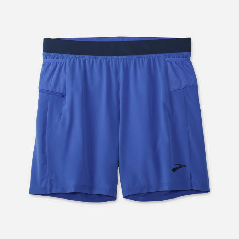 Brooks Sherpa 7 2-In-1 Hardloopshorts voor Heren Blauw/Indigo/Donkerblauw (EIVSF-5163)